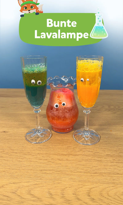 ⚗️ Bunte Lavalampe: Lavalampe selber machen mit Kindern