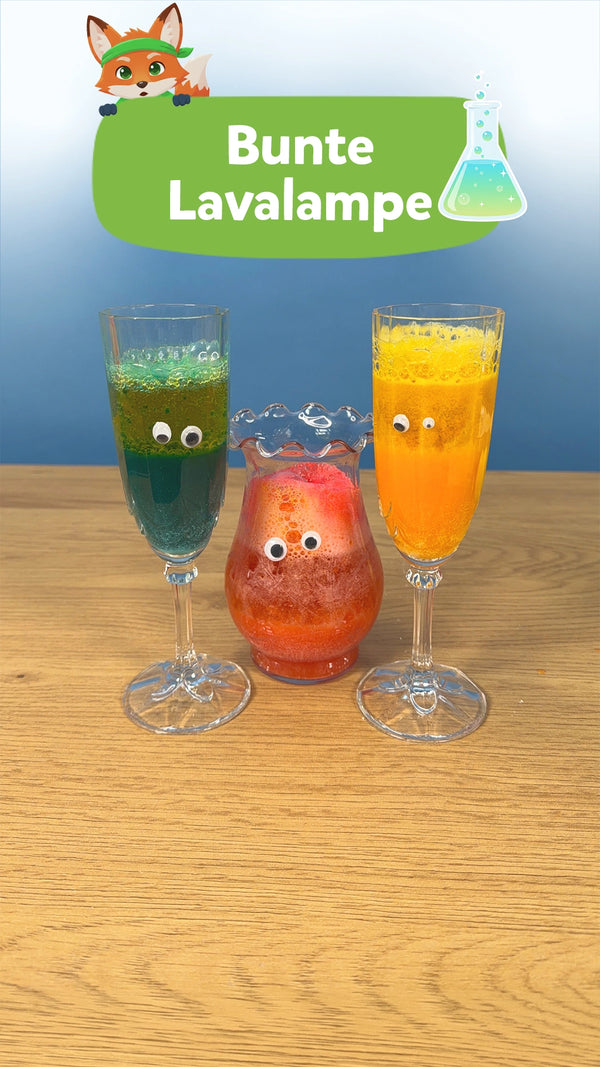 ⚗️ Bunte Lavalampe: Lavalampe selber machen mit Kindern
