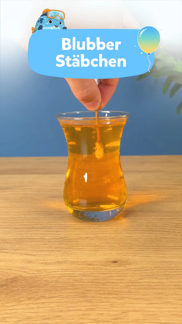 🫧 Blubber Stäbchen: Das sprudelnde Experiment für Kinder