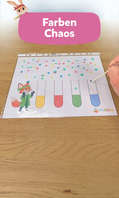 Farben Chaos: Das bunte Experiment für Kinder