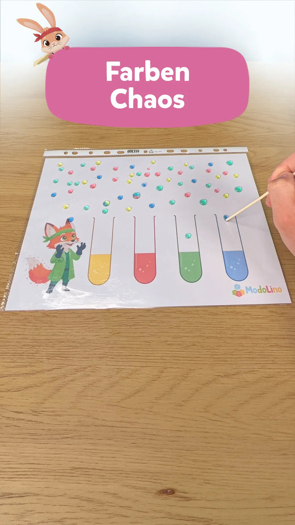 Farben Chaos: Das bunte Experiment für Kinder