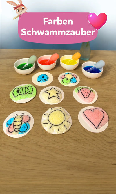 🎨 Farbenschwammzauber: Experiment für Kinder