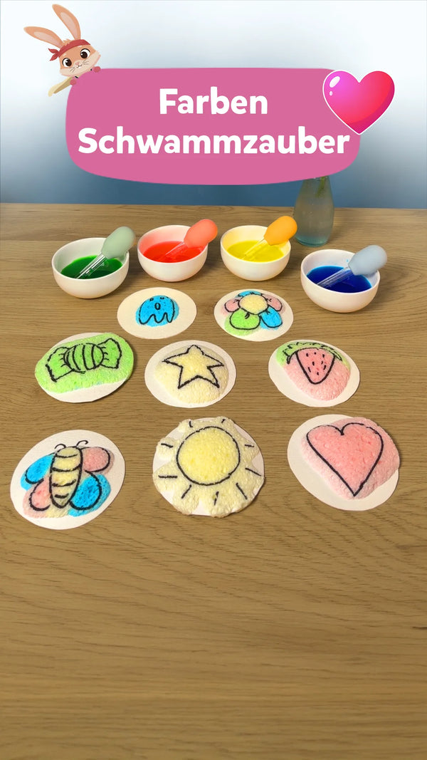 🎨 Farbenschwammzauber: Experiment für Kinder