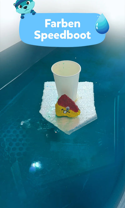 🚤 Farben Speedboot: Experiment für Kinder
