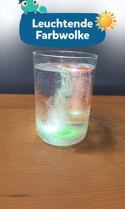🔆 Leuchtende Farbwolken: Experiment für Kinder