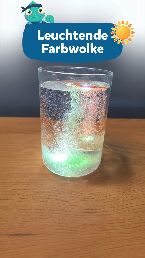 🔆 Leuchtende Farbwolken: Experiment für Kinder