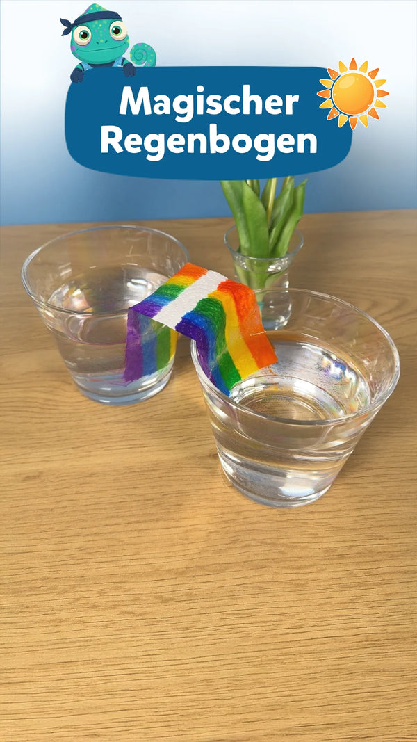 🌈 Magischer Regenbogen: Experiment für Kinder