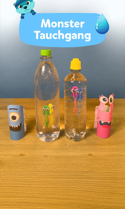 💧 Monstertauchgang: Experiment für Kinder
