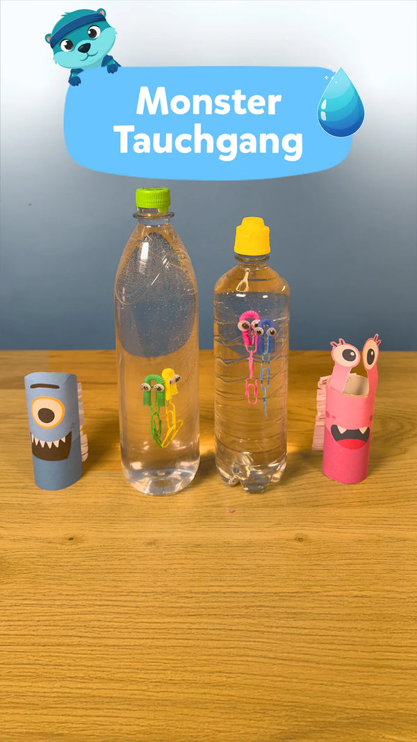 💧 Monstertauchgang: Experiment für Kinder
