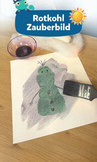 🎨 Rotkohlzauberbild: Experiment für Kinder