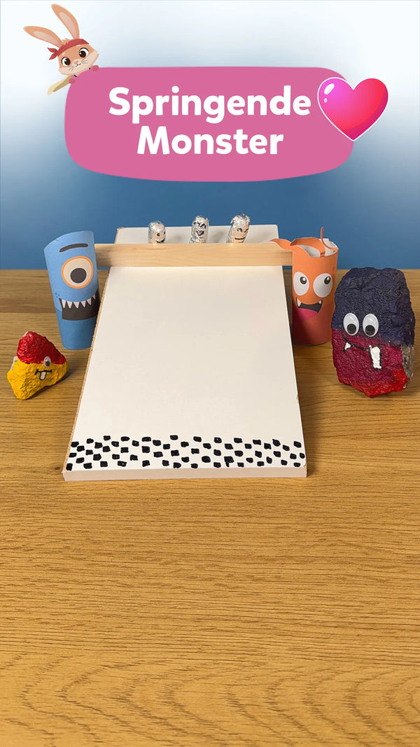 🐾 Springende Monster: Experiment für Kinder