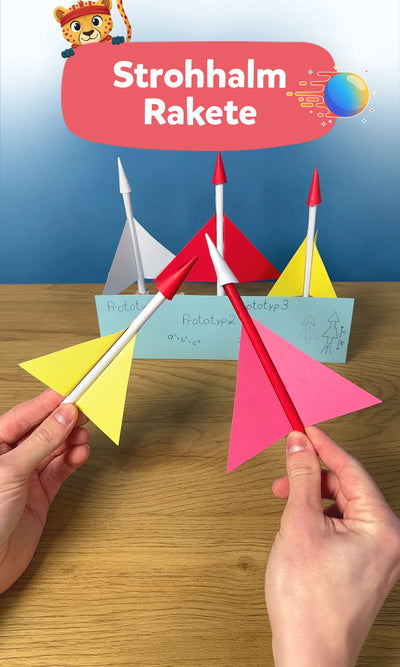 🚀 Strohhalm Rakete: Experiment für Kinder