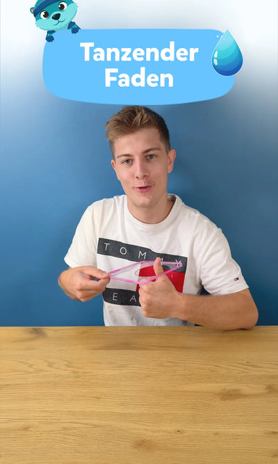 💧 Tanzender Faden: Experiment für Kinder mit Wow-Effekt