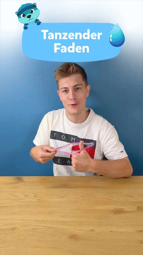 💧 Tanzender Faden: Experiment für Kinder mit Wow-Effekt