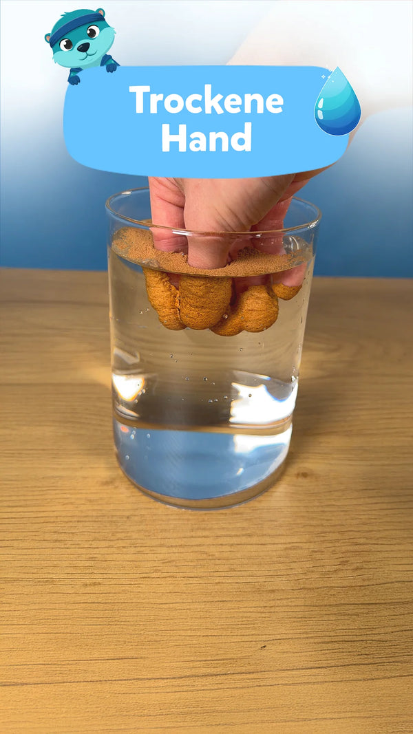 💧 Trockene Hand: Experiment für Kinder